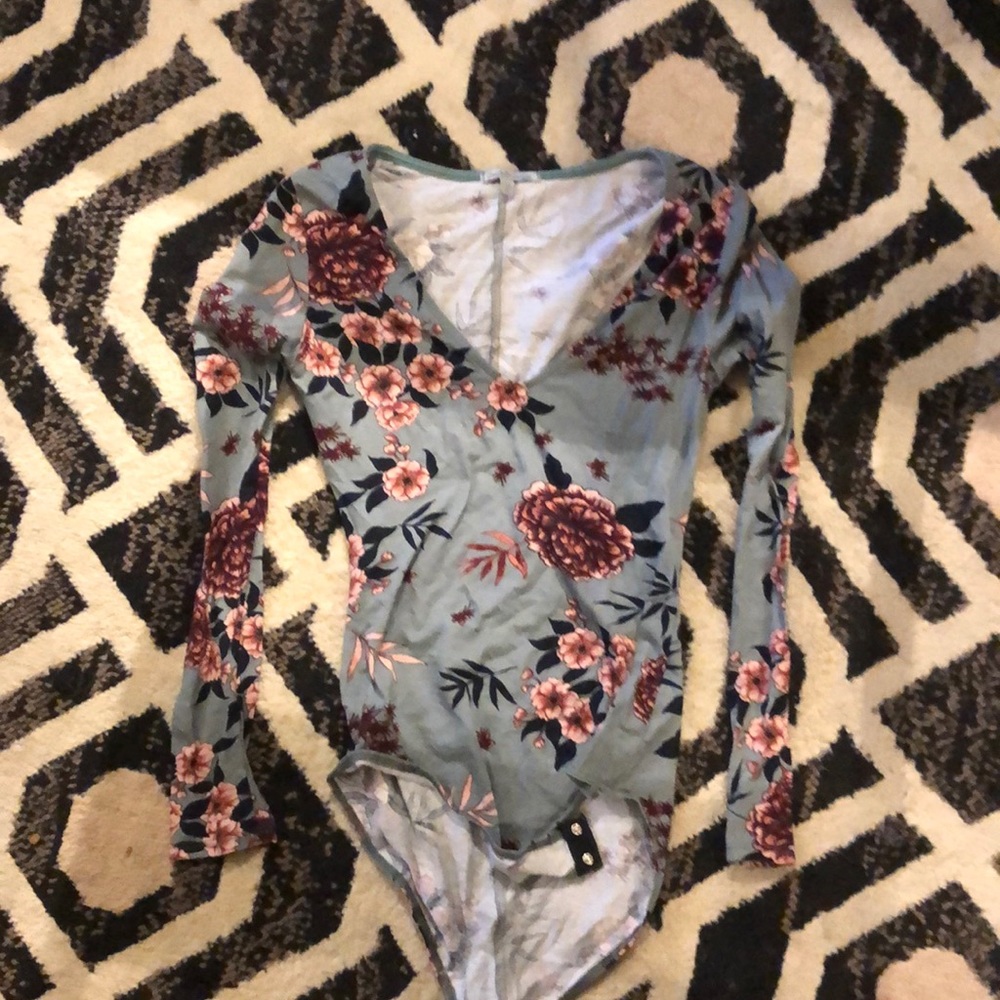 Charlotte rouse one piece body suit long sleeve